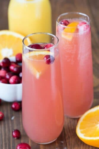 cranberry orange mimosa bellini recipe