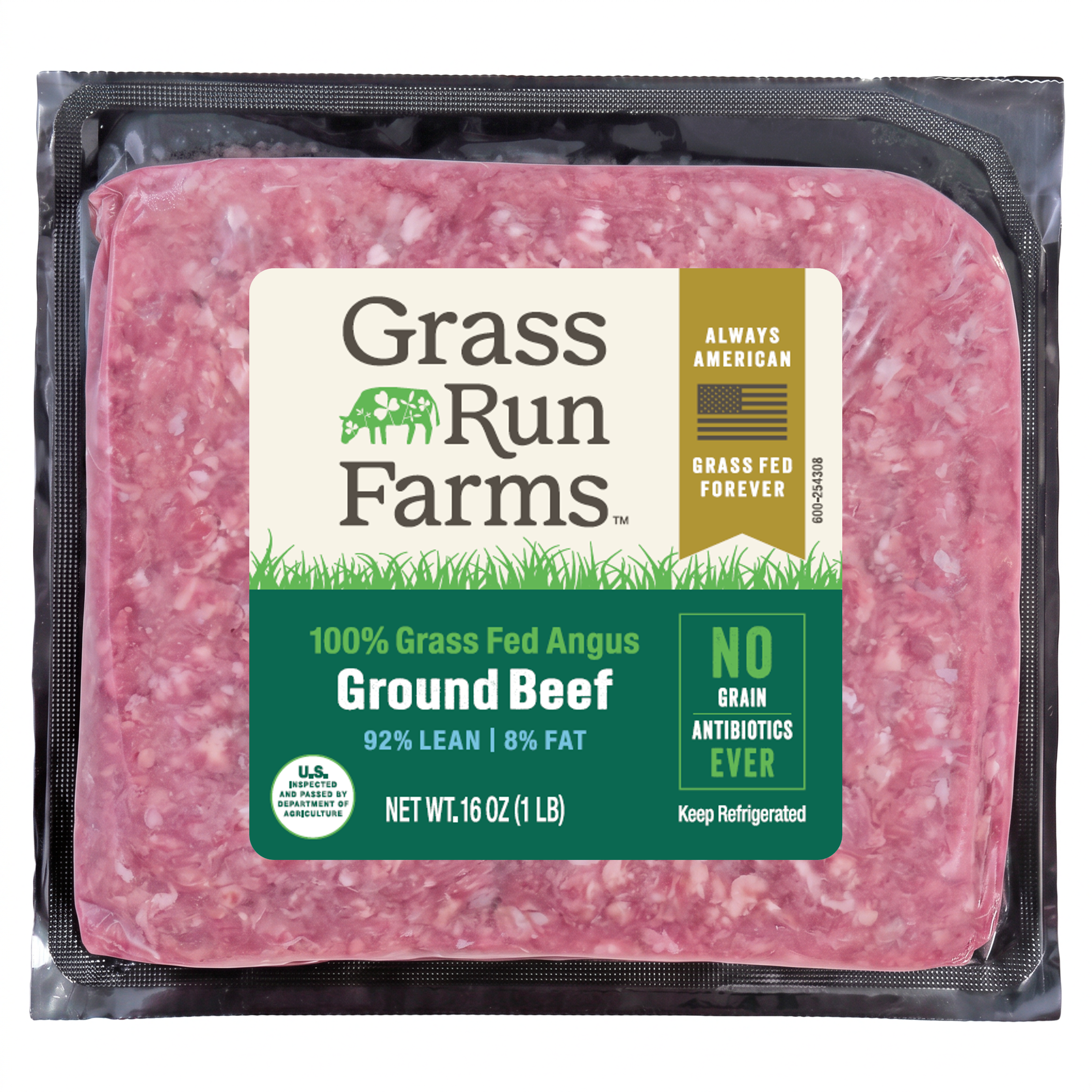 100% Grass Fed Ground Beef (92% Lean 8% Fat)