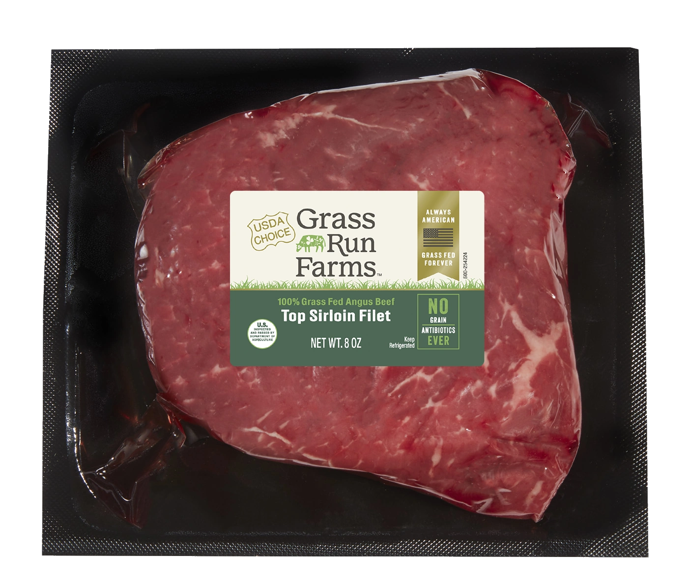 100% Grass Fed Angus Beef Top Sirloin Steak