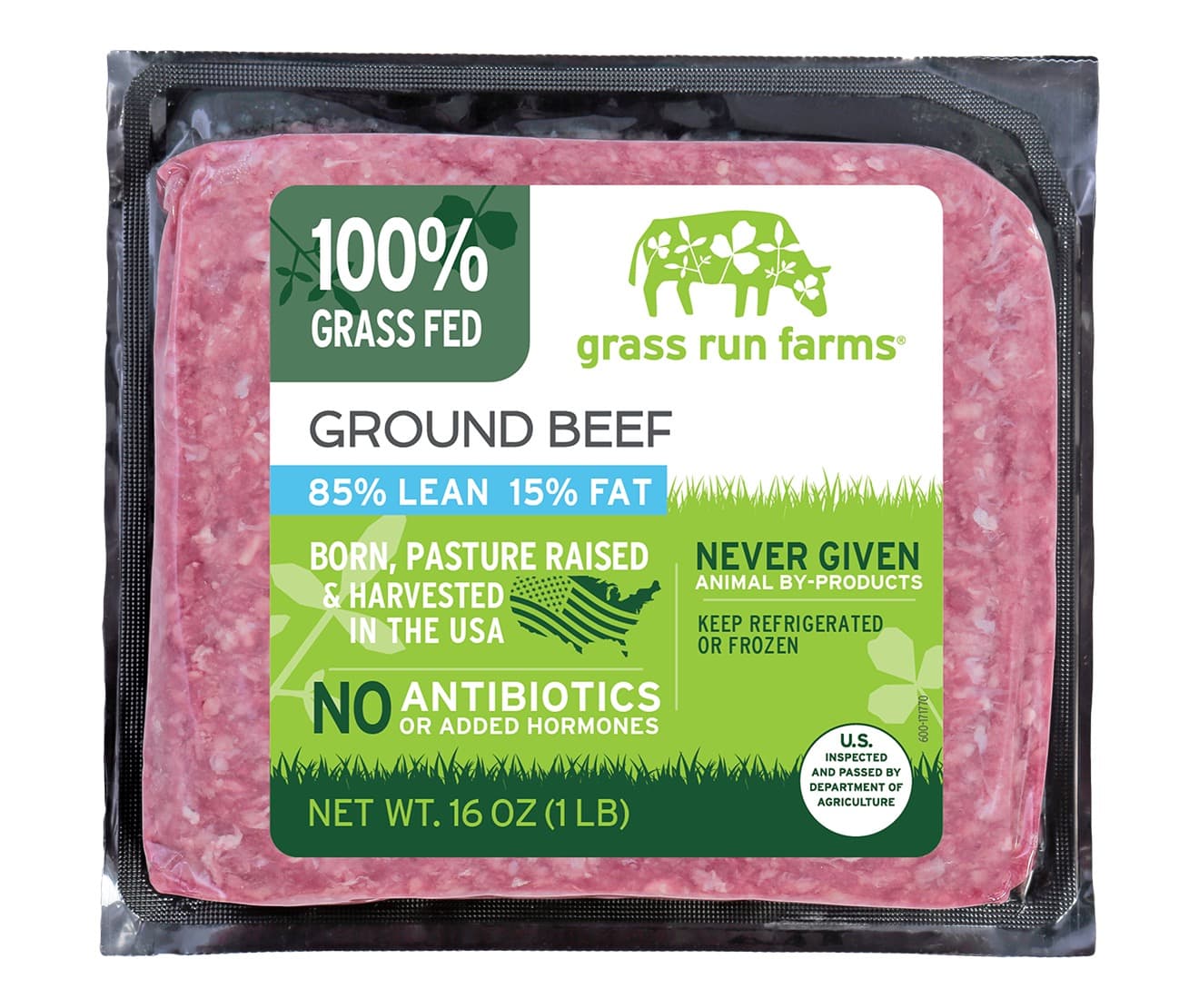 Grass fed ground beef brick