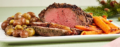 Strip Loin Roast with Garlic and Herb Crust