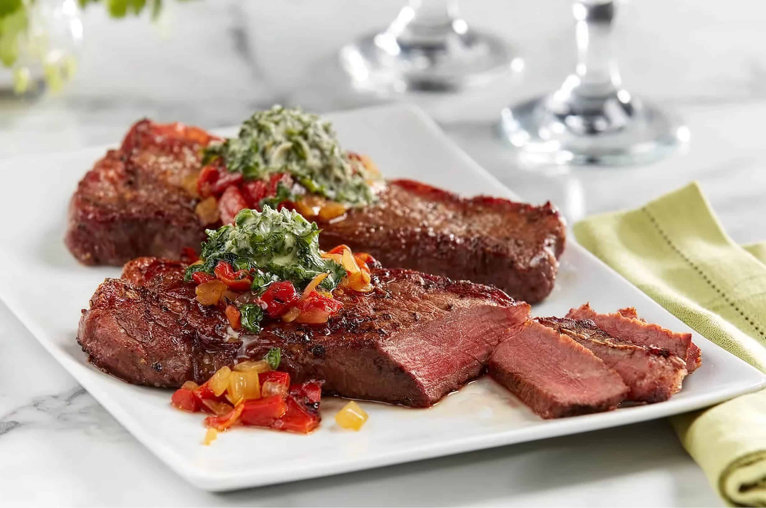 grass run farms cooked steak