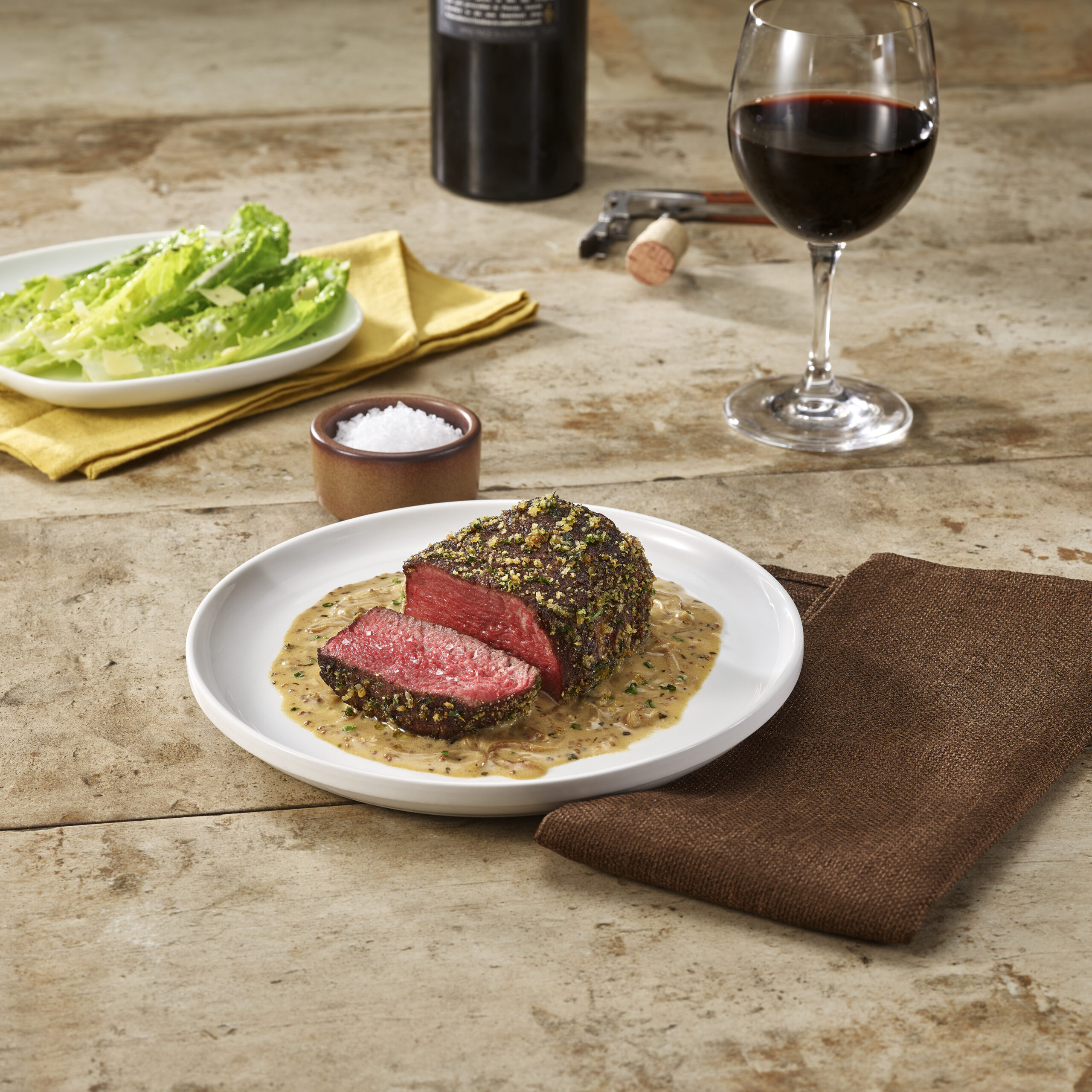 GRASS RUN TENDERLOIN STEAK WITH SALT & HERB CRUST