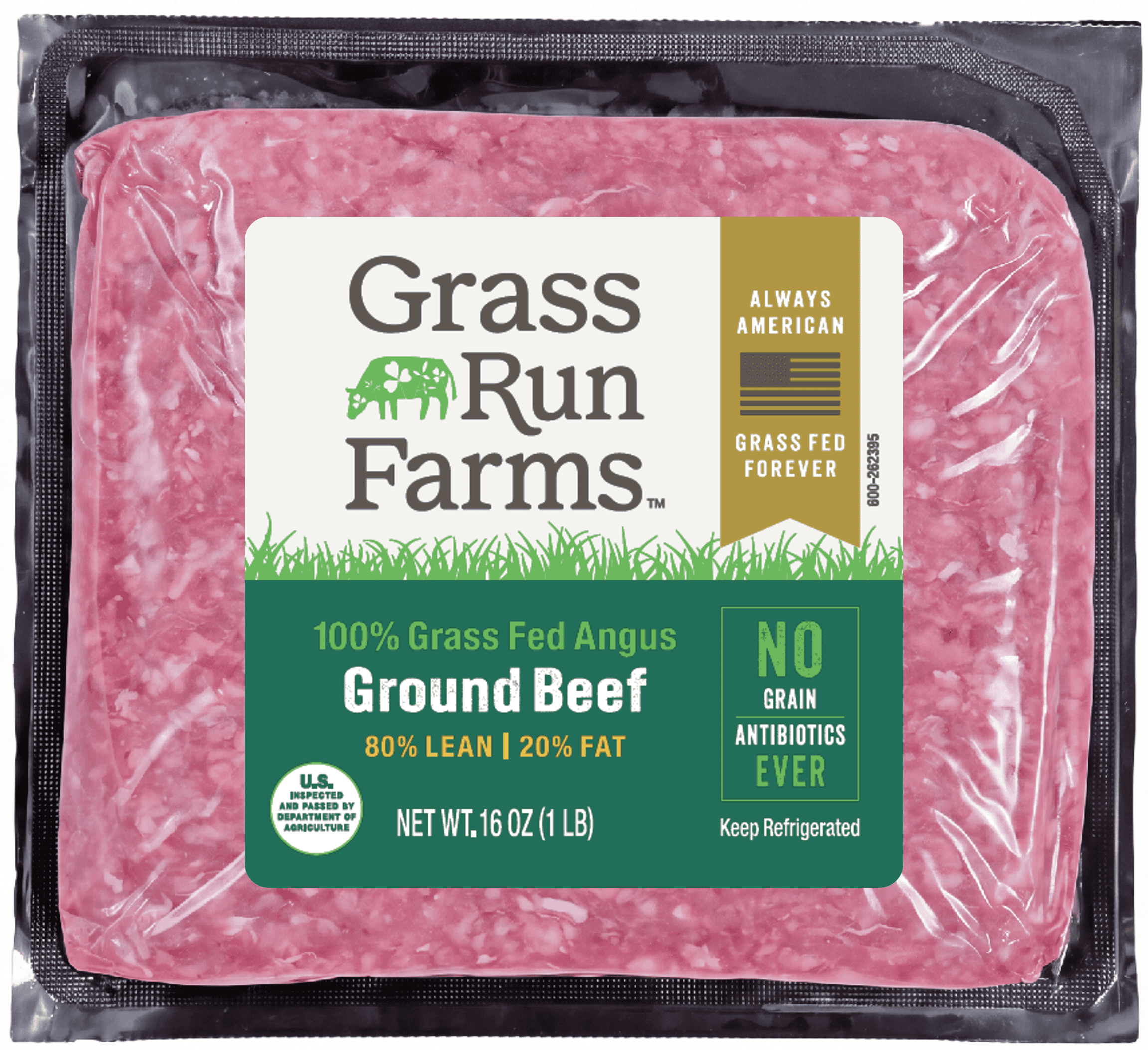 100% Grass Fed Ground Beef (80% Lean 20% Fat)